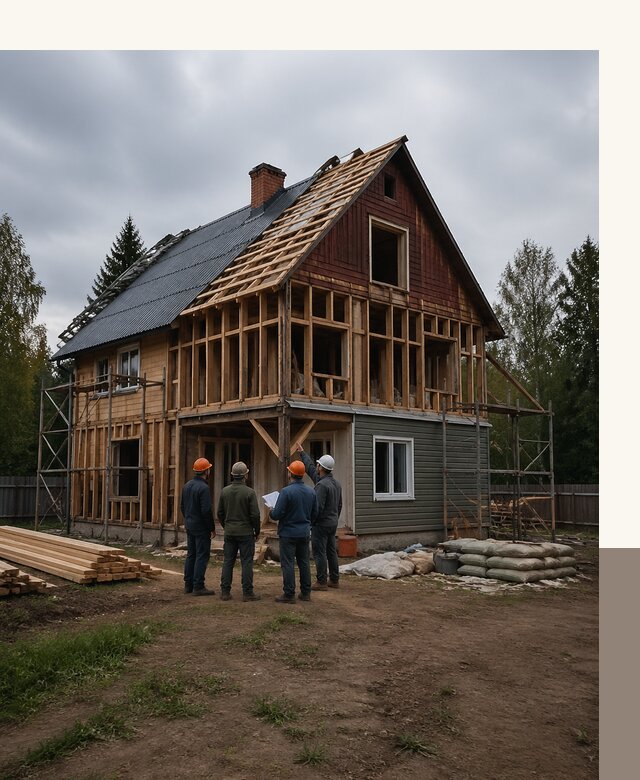 Реконструкция дачного дома в Снежинске под ключ с проектом