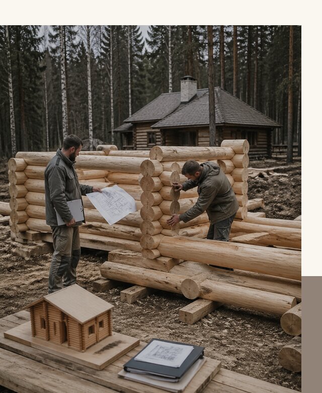 Проектирование и строительство домов из бревна в Снежинске